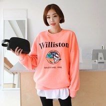 갠소 웰리 스턴 네온 맨투맨 티