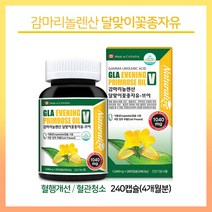 네추럴라이즈 감마리놀렌산 달맞이꽃종자유 캡슐 혈행 개선 영양제 달맞이유 달맞이 오일 대용량, 1040mg, 240회분