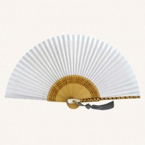 전주부채공방 [조선시대 우각합죽선-소뼈] 백선 무형문화재 작품선, 1개