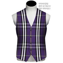 이럭셔리클럽 스포티즘 캐주얼 체크 조끼 맞춤조끼 베스트 (VE190233)