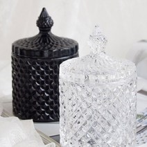캔들용기 불꽃 크리스탈 (200ml) [투명]