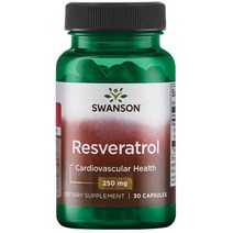 스완슨 레스베라트롤 250mg 캡슐, 30개입, 1개, 30정