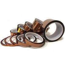 소유 국산 캡톤테이프 내열테이프 5~50mm x 33M 낱개 내열용, 20mm(폭) X 33M(길이) 갈색, 1개