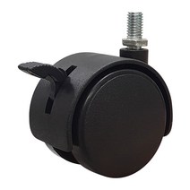아이비스토어 PVC 볼트 캐스터 50mm 회전브레이크(8mm) 가구 이동 바퀴, 1개