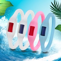 윙윙볼 [약국전용] 모기팔찌 형광물질이 없는 무형광 모기밴드 가족세트4개, 1set