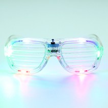 LED 셔터쉐이드 안경 [투명], 투명