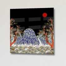 꾸밈 pa238-아크릴액자한국의얼수묵화4중형 액자, 2.십장생, 1개