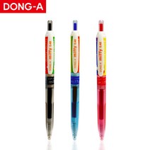 동아 미피 노크식 중성펜 0.48mm 낱개 U스프링 기술, 미피 노크중성펜-블랙
