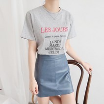 러블보니 코튼 레터링 여성 반팔 티셔츠