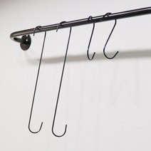 지엔디스플레이 가방거치대 다용도 소품걸이 S자고리 10묶음, 검은색 20cm 10묶음, 1개