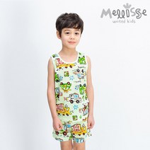[멜리스] 사막투어 민소매 자가드 상하의세트
