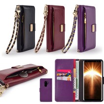 LG X4 / X4+ 패밀리 천연 소가죽 다이어리 휴대폰 케이스 LM-X410 / X415