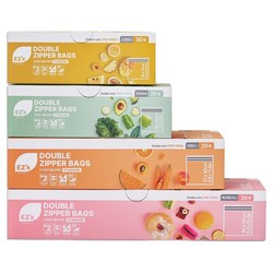 EZn이지엔 스탠다드 더블지퍼백 4종 세트, 혼합, 95개입, 1세트
