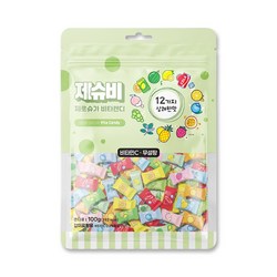 제슈비 제로슈가 비타캔디 12가지맛 무설탕 과일 사탕 지퍼백, 1개, 100g