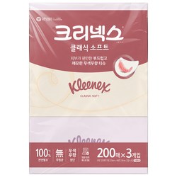 크리넥스 클래식 소프트 각티슈 200매, 18개
