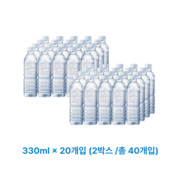 제주삼다수 330ml 40병/생수전문배송 (무라벨/유라벨 랜덤발송), 330ml, 40개