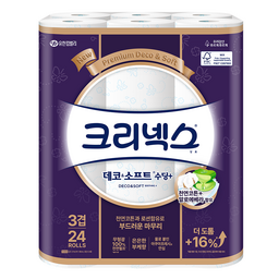 크리넥스 데코 앤 소프트 수딩플러스, 고급 롤 화장지의 새로운 기준!