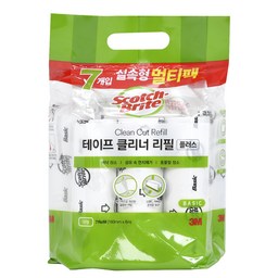 스카치브라이트 실속형 멀티팩 테이프 클리너 리필 7p, 깔끔한 청소의 비밀