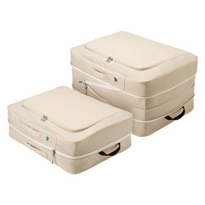 브랜든 2세대 부피순삭 의류 이불 다용도 대형 압축 파우치 2매세트