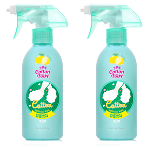 온더바디 코튼풋 발을 씻자 풋샴푸 레몬민트향, 2개, 385ml