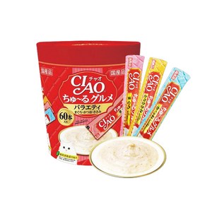 챠오츄르 고양이 구루메 버라이어티 간식 60p