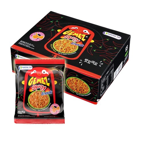 게메즈 에낙 스파이시 라면과자, 14g, 30개