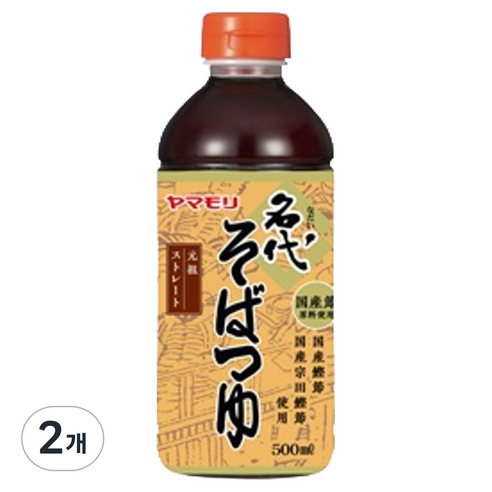 야마모리 나다이 일본 50년 전통 쯔유, 2개, 500ml
