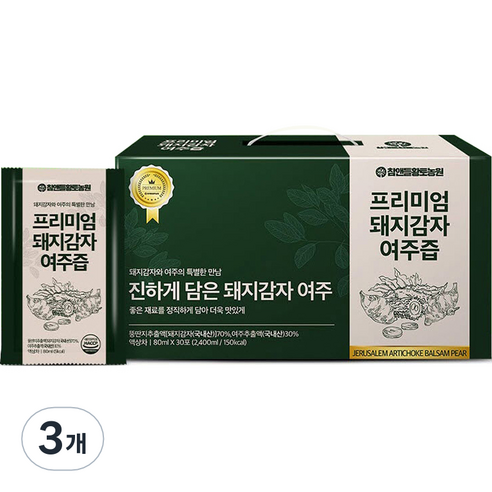 참앤들황토농원 프리미엄 돼지감자 여주즙 30p
