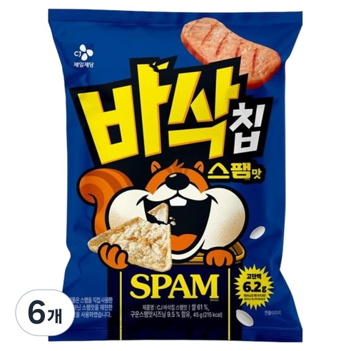 CJ 바삭칩 스팸맛 고단백 쌀과자