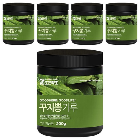 조은약초 프리미엄 꾸지뽕잎 가루, 5개, 200g