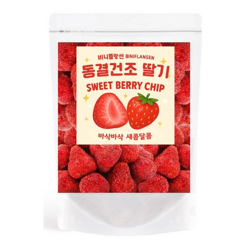 비니플랑센 동결건조 딸기 스윗베리칩, 50g, 1개