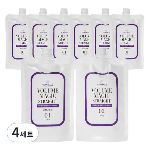비타할로 볼륨매직 스트레이트 손상모발용 1제 200g+ 2제 200g
