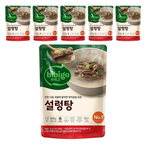 비비고 설렁탕, 500g, 6개