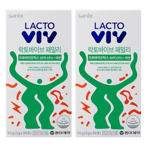동아제약 락토바이브 패밀리 EPS 특허 유산균 30p