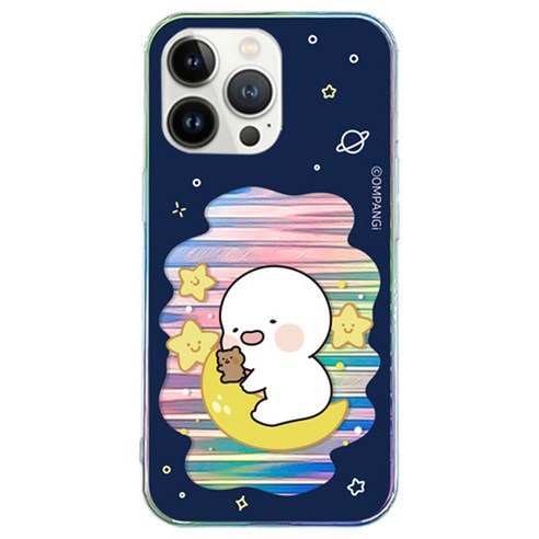 몰티즈 퐁실 홀로그램 젤하드 휴대폰 케이스
