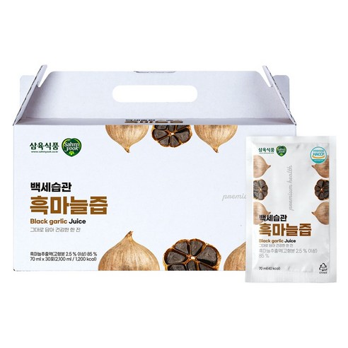 삼육 백세습관 흑마늘즙, 30개, 70ml
