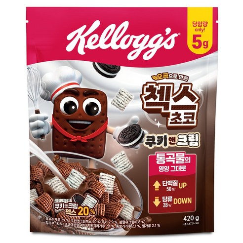 첵스초코 쿠키앤크림 시리얼, 420g, 1개