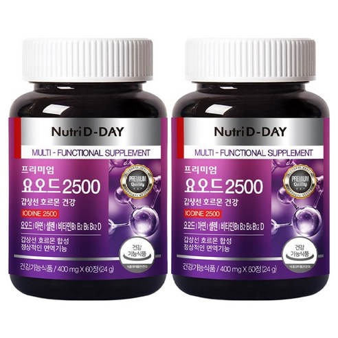 뉴트리디데이 갑상선 호르몬 건강 요오드 2500 24g