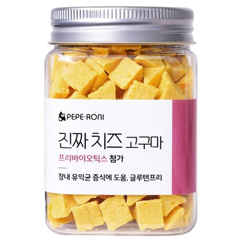 페페로니 강아지 진짜 치즈 고구마 프리바이오틱스 간식, 혼합맛(치즈/고구마), 180g, 1개