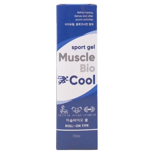 티에스 머슬바이오 스포츠겔 쿨 ROLL ON TYPE 70ml, 1개, 1개입