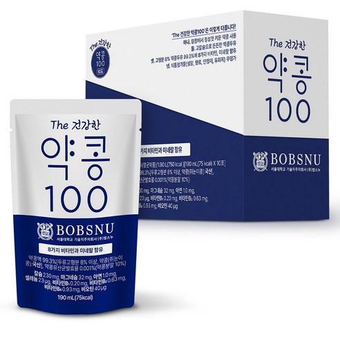서울대밥스누 더 건강한 약콩 100 두유, 190ml, 10개