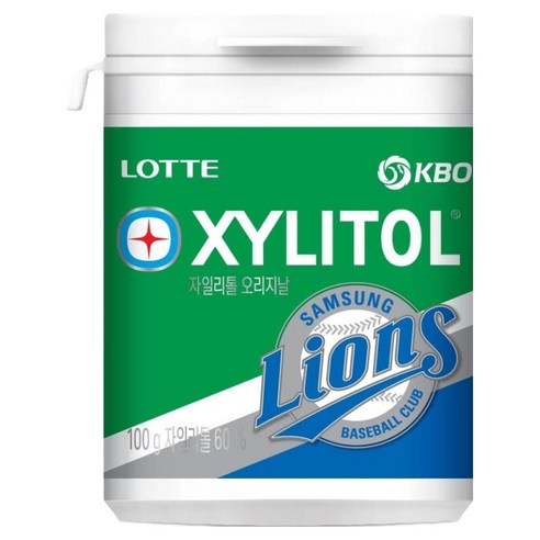 롯데자일리톨 KBO 오리지날 껌 삼성 라이온즈