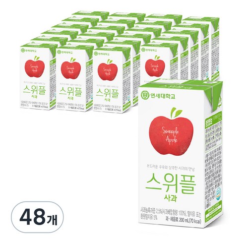 연세우유 스위플 사과음료
