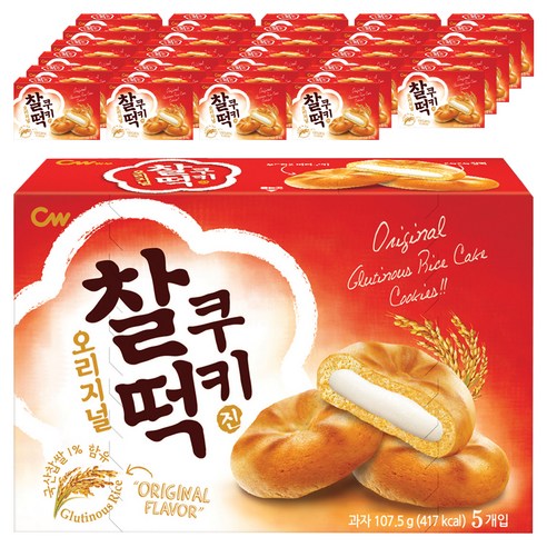 청우식품 찰떡쿠키 오리지널, 107.5g, 36개