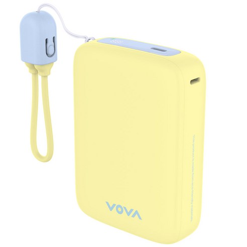 보바 그립 22.5W 고속충전 보조배터리 20000mAh, 옐로우, VA-123