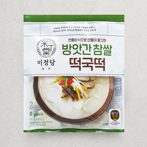 [로켓프레시] 즐거운동행 미정당 방앗간 참쌀 떡국떡, 400g, 1개