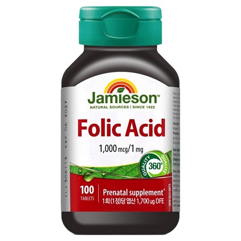 자미에슨 엽산 25g, 100정, 1개