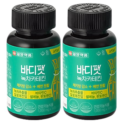 일양약품 바디팻 녹차 카테킨, 2개, 56정