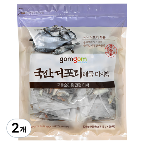 곰곰 국산 디포리 해물 다시팩