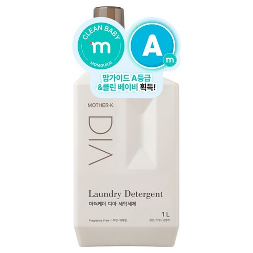 마더케이 디아 세탁세제 무향, 1L, 1개